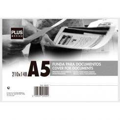 Funda Documentos Plus A5 Rigida Transparente