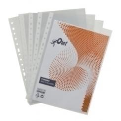 Funda Multitaladro Olef Pp  90µ Cristal Liso A4 16 Tal.Rfzo. Paquete De 100