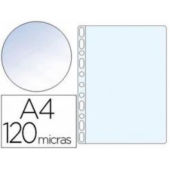 Funda multitaladro Q-CONNECT DIN A4 120 mc piel de naranja caja de 100 unidades
