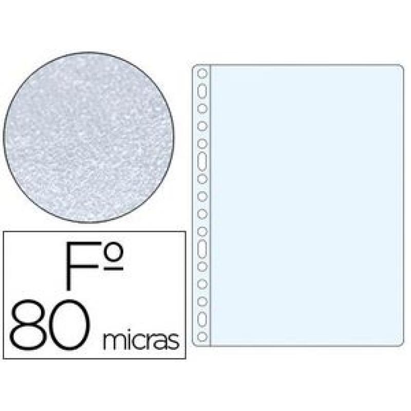 funda-multitaladro-q-connect-din-a4-80-mc-cristal-bolsa-de-100-unidades