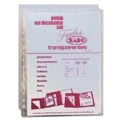 Funda Multitaladro Saro Pvc 100µ Fº 16 Tal.Rfzo. Paquete De 100