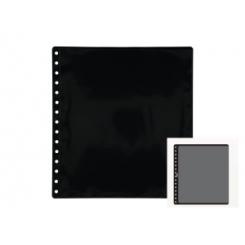 Funda Para Album De Sellos Pardo Lam.C.Negra 1 Aloj.Lado