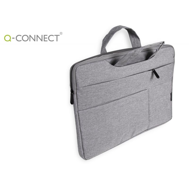 funda-para-portatil-q-connect-156-con-asas-retractiles-cremallera-3-bolsillos-exteriores-gris