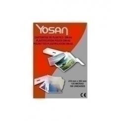 YOSAN Fundas de plastificar A4  , brillo 216 X 303, 125 micras, paquete 100 uds.