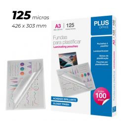 Funda Plastificar Plus A3 426X303 125M 100U