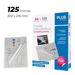 Funda Plastificar Plus A4 303X216 125M 100U