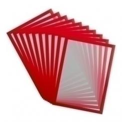 Funda Porta Carteles Tarifold Magneto Pro A4 Vertical/Horizontal Rojo Bolsa De 10