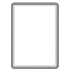 Funda Porta Carteles Tarifold Magneto Solo A3 Vertical/Horizontal Plata Pack De 2