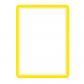 Funda Porta Carteles Tarifold Magneto Solo A4 Vertical/Horizontal Amarillo Pack De 2