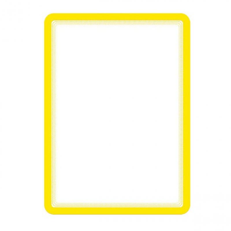 Funda Porta Carteles Tarifold Magneto Solo A4 Vertical/Horizontal Amarillo Pack De 2