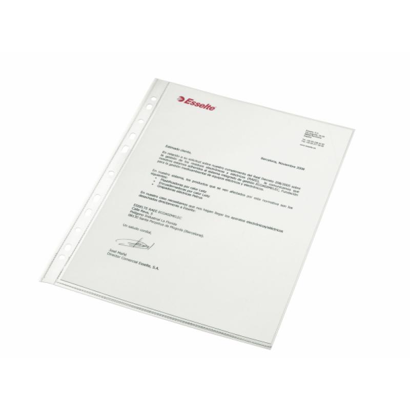 funda-portadocumentos-caja-100-pp-cristal-sin-refuerzo-120-micras-multitaladro-copysafe-din-a4-11-taladros
