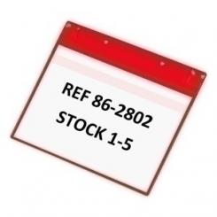 Funda Señalizacion Tarifold Neodimio Magnetica A5 Horizontal Rojo Caja De 5