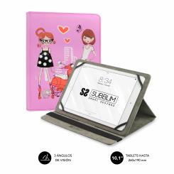 SUBBLIM Funda Tablet Universal TRENDY CASE FASHION GIRLS 10.1