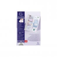 Funda Tarjetero Exacompta Pp A4 10U