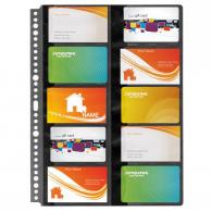 Funda Tarjetero Makro PP A4 Negro 10U