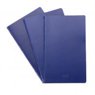 GALGO Pack 3 libretas cosidas 130X210 40H 100G Rayadas azul