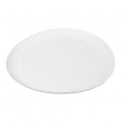 García de Pou Platos Relieve Pastelería, Diámetro 32 cm, Set de 50, Blanco