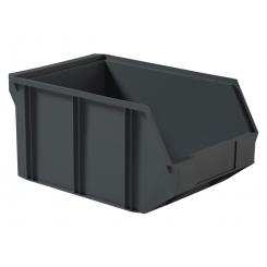 Gaveta PP Reciclado abertura frontal 600x400x300 58 litros Gris Oscuro