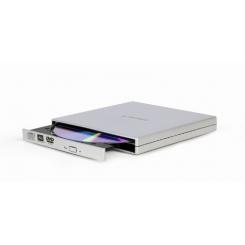 Gembird DVD-USB-02-SV unidad de disco óptico DVD±RW Plata