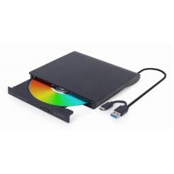 Gembird DVD-USB-031 unidad de disco óptico Interno DVD±RW Negro