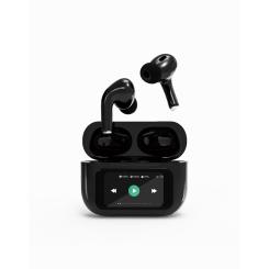 Gembird GMB Audio TWS-LCD-ANC-01-BK auricular y casco Auriculares Inalámbrico Dentro de oído Llamadas/Música USB Tipo C Bluetooth Negro