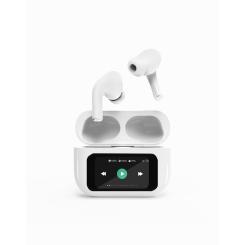 Gembird GMB Audio TWS-LCD-ANC-01-W auricular y casco Auriculares Inalámbrico Dentro de oído Llamadas/Música USB Tipo C Bluetooth Blanco