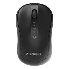 Gembird MUSW2-4B-01 ratón Hogar Ambidextro RF Wireless + Bluetooth Óptico 1600 DPI