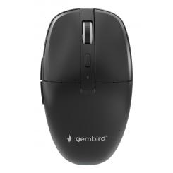 Gembird MUSW2-6B-01 ratón Hogar Ambidextro RF Wireless + Bluetooth Óptico 1600 DPI
