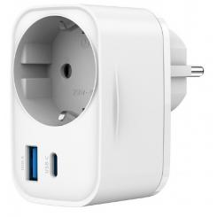 Gembird TA-ACPDQC20-01-W cargador de dispositivo móvil Universal Blanco Corriente alterna Carga rápida Interior
