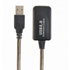 Gembird USB A/USB A M/F 5m cable USB USB 2.0 Negro