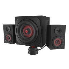 GENESIS Helium 610BT conjunto de altavoces 60 W PC/ordenador portátil Negro, Rojo 2.1 canales De 2 vías 30 W Bluetooth