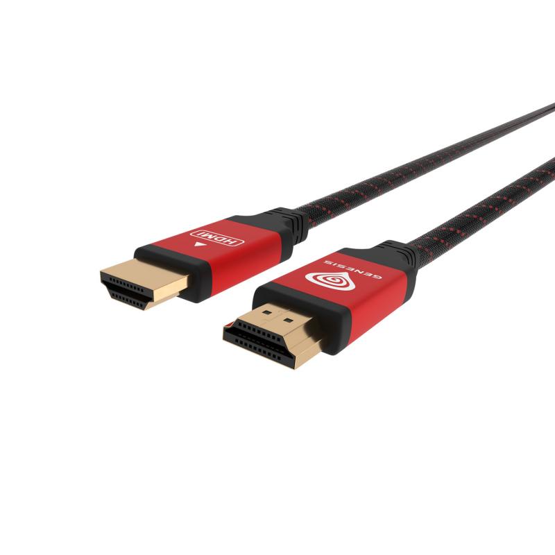 genesis-nka-0787-cable-hdmi-3-m-hdmi-tipo-a-estandar-negro-rojo