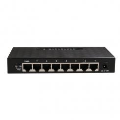 iggual GES8000 No administrado Gigabit Ethernet (10/100/1000) Negro