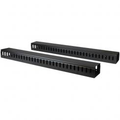 StarTech.com Gestor Organizador Vertical de Cableado con Lengüetas - 0U - 1,8m