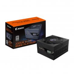 GIGABYTE AORUS ELITE P850W Fuente de Alimentación - PCIe 5.0, 80 PLUS Platinum, Diseño completamente modular, Ventilador de 120 mm, Compatible con ATX 3.0, Enchufe UE