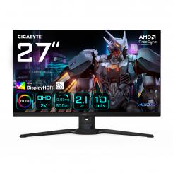 GIGABYTE AORUS FO27Q5P Monitor Gaming OLED QHD  2560 x 1440, 500Hz, 0,03ms, KVM, 300 cd/m², FreeSync Premium Pro, DisplayHDR True Black 500, DisplayPort 2.1