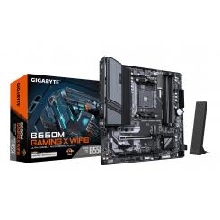 GIGABYTE B550M GAMING X WIFI6 Placa base - Procesadores AMD Ryzen 5000, VRM de 5+3 fases, hasta 3200 MHz DDR4, 1x M.2 PCIe 4.0 + 1x M.2 PCIe 3.0, Wi-Fi 6, LAN 1 GbE, USB 3.2 Gen 1