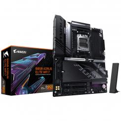 GIGABYTE B850 AORUS ELITE WIFI7 Placa Base - Procesadores AMD Ryzen Serie 9000, VRM digital de 14+2+2 fases, hasta 8200MHz DDR5 (OC), 1xPCIe 5.0 + 2xPCIe 4.0 M.2, LAN 2.5, WIFI 7, USB 3.2 Gen 2x2