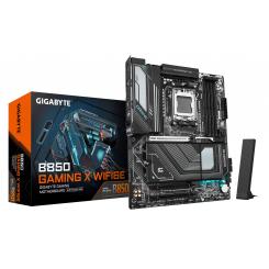 GIGABYTE B850 GAMING X WIFI6E Placa Base - Procesadores AMD Ryzen Serie 9000, VRM digital de 12+2+2 fases, hasta 8200MHz DDR5 (OC), 1xPCIe 5.0 + 2xPCIe 4.0 M.2, LAN 2.5G, WIFI 6E, USB 3.2 Gen 2x2