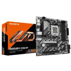 GIGABYTE B850M D3HP Placa Base - Procesadores AMD Ryzen Serie 9000, 5+2+2 fases VRM digitales, hasta 8200MHz DDR5 (OC), 1xPCIe 5.0 + 1xPCIe 4.0 M.2, LAN GbE, USB 3.2 Gen 2