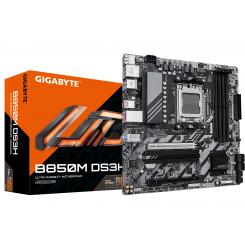 GIGABYTE B850M DS3H Placa Base - Procesadores AMD Ryzen Serie 9000, 16+2+2 fases VRM digitales, hasta 8200MHz DDR5 (OC), 1xPCIe 5.0 + 1xPCIe 4.0 M.2, LAN 2.5, USB 3.2 Gen 2
