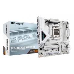 GIGABYTE B850M EAGLE WIFI6E ICE Placa Base Procesadores AMD Ryzen serie 9000, VRM digital de 8+2+2 fases, hasta 8200 MHz DDR5 (OC), 1 x M.2 PCIe 5.0 + 1 x PCIe 4.0, Wi-Fi 6E, LAN 2.5 GbE, USB 3.2 Gen 2