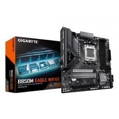 GIGABYTE B850M EAGLE WIFI6E Placa Base - Procesadores AMD Ryzen Serie 9000, VRM digital de 8+2+2 fases, hasta 8200MHz DDR5 (OC), 1xPCIe 5.0 + 1xPCIe 4.0 M.2, Wi-Fi 6E, LAN 2.5GbE, USB 3.2 Gen 2