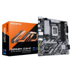 GIGABYTE B860M D3HP Placa base - CPUs Intel Core Ultra, VRM de 4+1+2+1 fases, hasta 9066MHz DDR5, 2xPCIe 4.0 M.2, LAN GbE, USB 3.2 Gen 1
