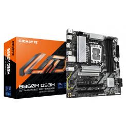 GIGABYTE B860M DS3H Placa base - CPUs Intel Core Ultra, VRM de 5+1+2+1 fases, hasta 9066MHz DDR5, 1xPCIe 5.0 + 1xPCIe 4.0 M.2, LAN 2,5 GbE, USB 3.2 Gen 2