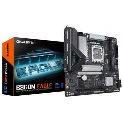 GIGABYTE B860M EAGLE Placa base - CPUs Intel Core Ultra, VRM de 6+1+2+1 fases, hasta 9066MHz DDR5, 1xPCIe 5.0 + 1xPCIe 4.0 M.2, LAN 2,5 GbE, USB 3.2 Gen 1
