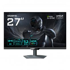 GIGABYTE G27Q20 Monitor Gaming 27 QHD - 2560 x 1440, 200Hz, 0.5ms, Compatible con G-Sync, FreeSync Premium, HDR10, HDMI 2.0, DisplayPort 1.4