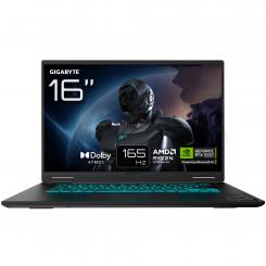 GIGABYTE GAMING A16 Portátil – 16, 165Hz WUXGA, Ryzen 7 260, RTX 5060, 32GB DDR5 5200MHz, SSD Gen4 de 1TB, DOS, Garantía de 2 años, Dolby Atmos, GAMING A16 3VHK3ES864SD