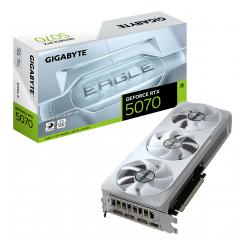 GIGABYTE GeForce RTX 5070 EAGLE OC ICE SFF 12G Tarjeta Gráfica - 12GB GDDR7, 192 bits, PCI-E 5.0, 2587 MHz Core Clock, 3 x DP 2.1a, 1 x HDMI 2.1b, NVIDIA DLSS 4, GV-N5070EAGLEOC ICE-12GD