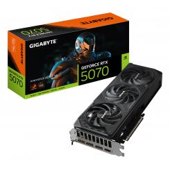 GIGABYTE GeForce RTX 5070 WINDFORCE OC SFF 12G Tarjeta Gráfica - 12GB GDDR7, 192 bits, PCI-E 5.0, 2542 MHz Core Clock, 3 x DP 2.1a, 1 x HDMI 2.1b, NVIDIA DLSS 4, GV-N5070WF3OC-12GD